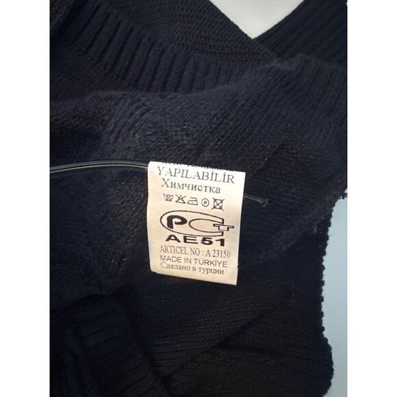 MCR Mens Black Cardigan Sweater With Button Closure & Pockets - Picture 7 of 8